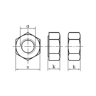 ASME/ANSI B18.2.2 (T6): Tuerca hexagonal pesada 2010