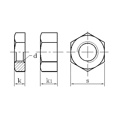 ASME/ANSI B18.2.2 (T9): Tuerca de bloqueo hexagonal pesada 2010 y tuerca de bloqueo hexagonal delgada pesada