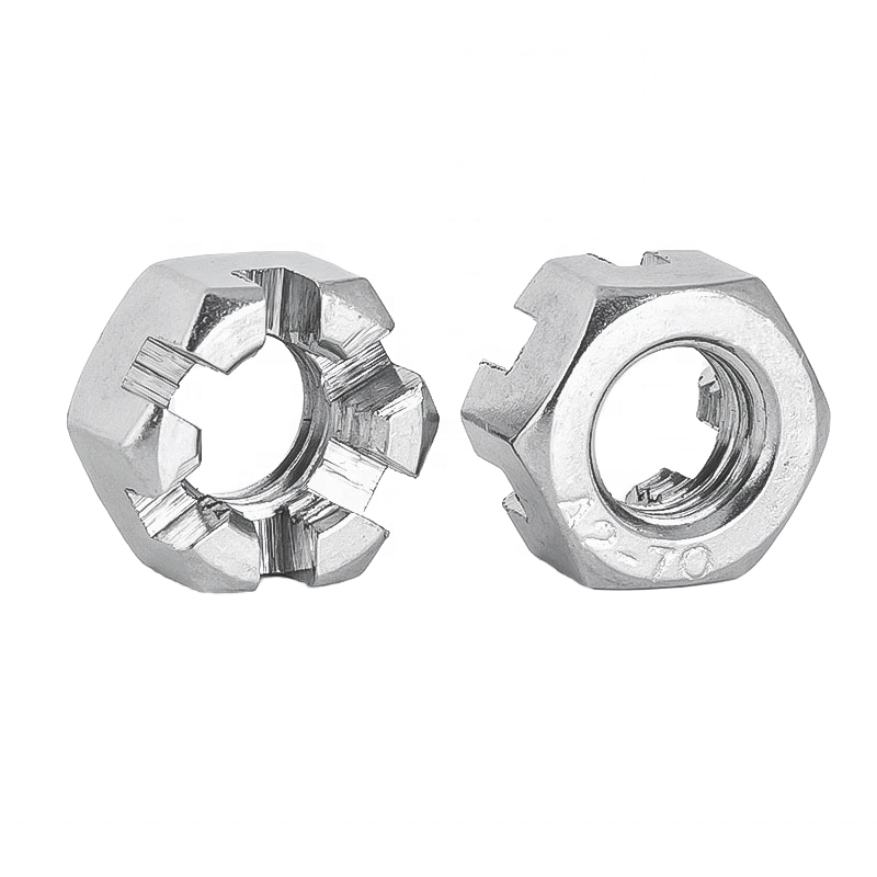 Tuerca fina con ranura hexagonal DIN 979:2013