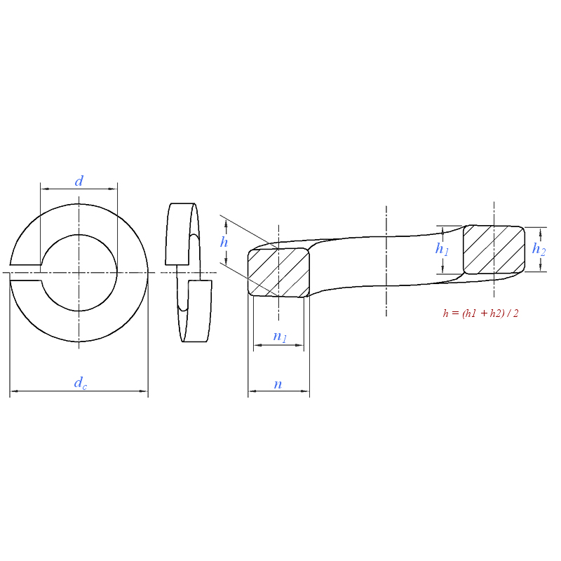 ASME/ANSI B18.21.1 (T2): Arandelas de resortes pesada 2009