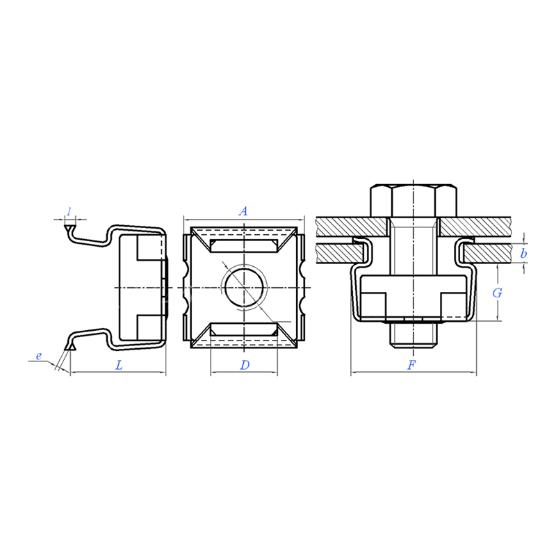 Tuerca de clip combinada YJT 3032