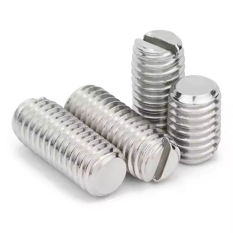 Tornillo de punta plana ranurada DIN 551:1986