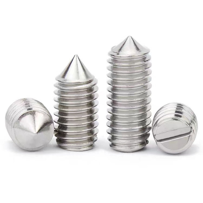 Tornillo de ajuste de punta cónica con casquillo hexagonal DIN 914:1980