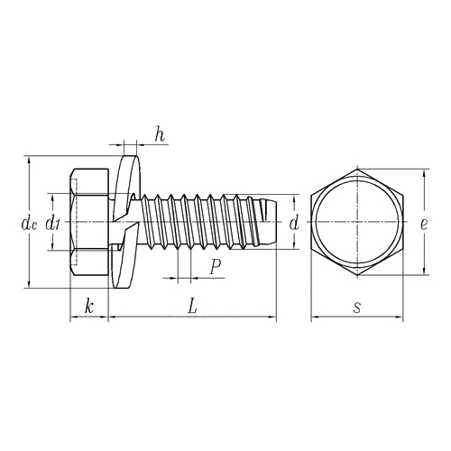 ASME B18.13:2017 Conjunto de arandela elástica de cabeza hexagonal