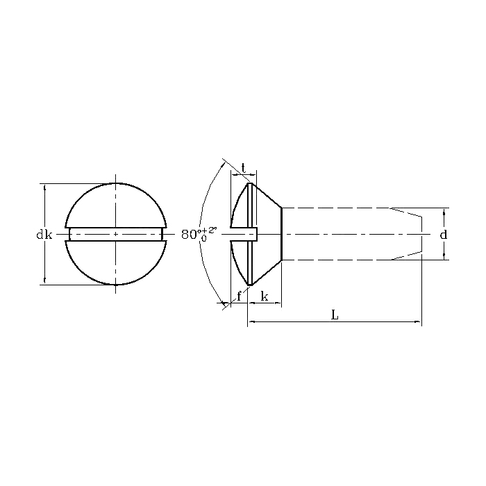 ASME/ANSI B18.6.3:2010 Tornillo roscador ranurado de cabeza avellanada ovalada