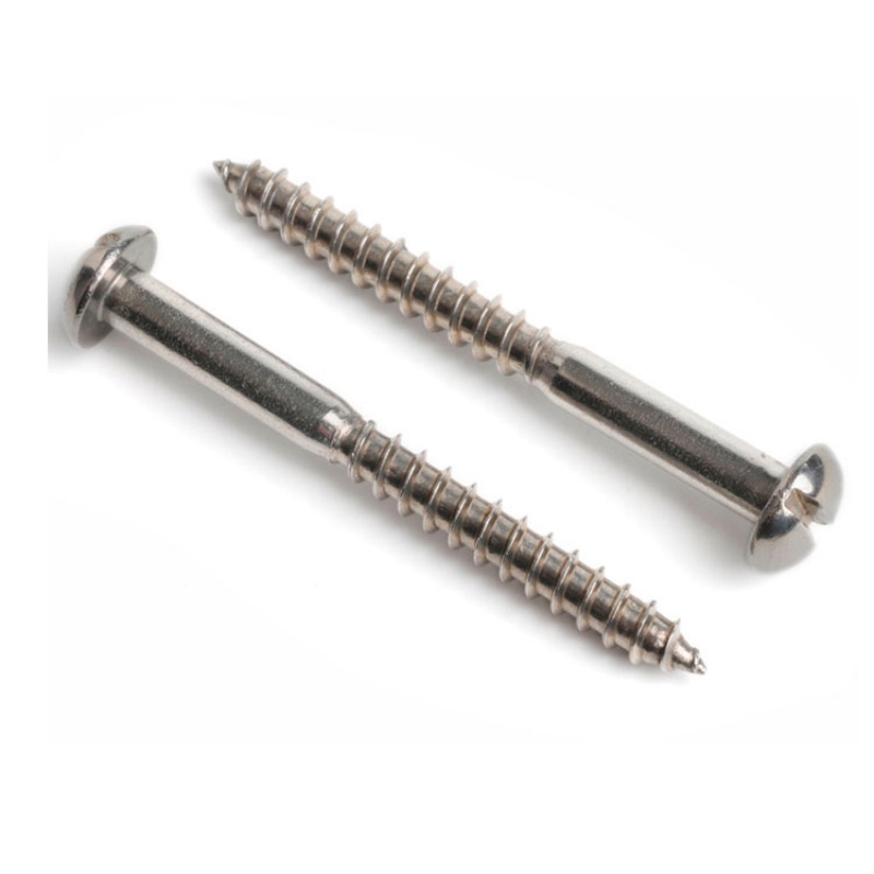 DIN 96:2016 Tornillo de madera ranurado de cabeza redonda